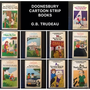 DOONESBURY • G.B. Trudeau • 10 Book Lot - Comic Strip Collections — L@@K 4 Info! - Picture 1 of 9