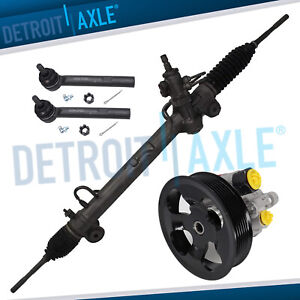 Power Pump w/Pulley Rack Pinion Outer Tie Rods for 2007 2008 2009 Lexus RX350