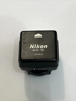 Adaptador de terminal de sincronización de flash Nikon AS-15 para conexión de zapata caliente a PC OEM Foto 1 de 3