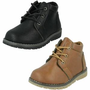 BOYS JC DEES N2R042 LACE UP ANKLE BOOT - Picture 1 of 19