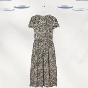Ex Fat Face Women's Short Sleeve Spot Jersey Dress in Natural Ivory (RRP £59) - Picture 1 of 4