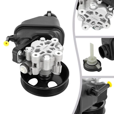 For Chevy Captiva Sport 12-15 L4 2.4L Power Steering Pump w/ Reservoir & Pulley - Image 1 of 4