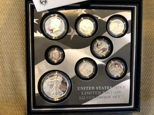 2 2017 Limited Edition Silver Proof Set w/ 1 oz Proof S Mint Silver Eagle OGP - Picture 1 of 2