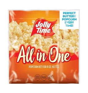 24 BAGS TOTAL | JOLLY TIME All in One Popcorn Kit, Portion Packets with Kernels, - Picture 1 of 6