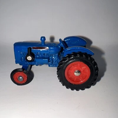 Vintage Ertl Fordson Farm Tractor Blue  Diecast Metal Toy Broke Exhaust Pipe1:64 - Image 1 of 4