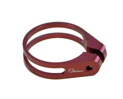 Abrazadera de tija de sillín OMNI Racer WORLDS LIGHTEST RACE-Lite ¡SOLO 10 gramos! 28,6-29 mm ROJO Foto 1 de 4