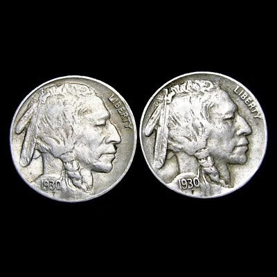 1930 1930-S Buffalo Nickel ---- Impresionante lote de monedas ---- #078H Foto 1 de 2