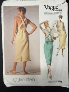 Vogue 1676 Calvin Klein Dress Pattern (Size 12) - Picture 1 of 2