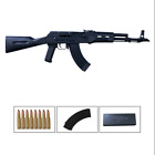 1:2 Scale Alloy Army Ak-47 Rifle Shell Eject Toy Gun Abs Mini Guns No-Firing