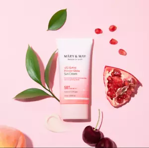 Mary & May Vegan Primer Glow Sun Cream SPF50+ PA++++ (50ml) - U.S. Seller - Picture 1 of 5