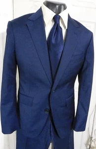 BONOBOS SLIM FIT GR 36 KURZER BLAUER 2 KNOPF WOLLANZUG - Bild 1 von 7
