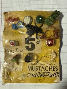 TARJETA EXPENDEDORA DE 5 centavos máquina de bolas de goma premios Cracker Jacks premios cardados - Imagen 1 de 5