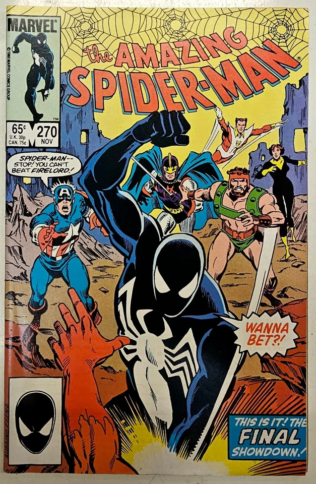 Amazing Spiderman 270 Copper Age Marvel Comics Key Issue High Grade VF+ Foto 1 de 1