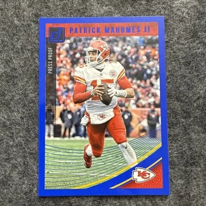 Patrick Mahomes #138 - 2018 Panini Donruss - Blue Press Proof - Chiefs - Bild 1 von 2