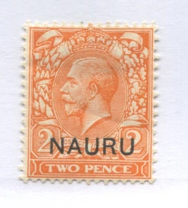 Nauru KGV 1916 2d, 4 lines below crown mint o.g. hinged - Picture 1 of 1