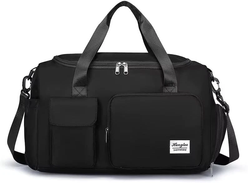 Women’s Waterproof Black Crossbody Strap Travel Bag Leisure Fitness Sports Bag - Image 1 of 1