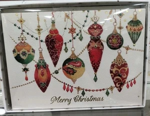 Waverly EMBELLISHED TREE ORNAMENTS HOLIDAY CHRISTMAS CARDS quality NEW s/20 - Picture 1 of 6