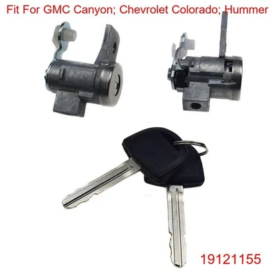 Cilindros de bloqueo de puerta con llaves para GMC Canyon Chevrolet Colorado Hummer 19121155 Foto 1 de 4