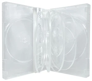 Clear 10 Disc DVD Cases Lot - Afbeelding 1 van 4