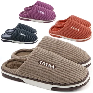 Damen Hausschuhe Memory Foam Close Toe Hausschuhe Indoor Outdoor Winter Slipper - Bild 1 von 32