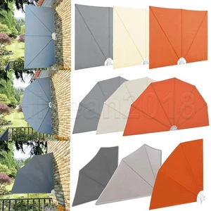 Balkonfächer Klappbar Balkon Sichtschutz Windschutz Seitenmarkise Sonnenschutz - Bild 1 von 88