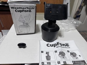 NIB NEW Weather Tech CupFone XL~Universal Car Phone Holder For Cup Holder Black - Photo 1 sur 7