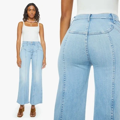 Pantalones de mezclilla MOTHER The Sunny Hustler Roller Flood radiantes 25 acampanados nuevos con etiquetas Foto 1 de 4