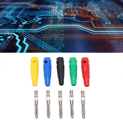 10Pack 4mm 7 Pin Banana Plug 1000V 32A Banana Plug Male Connector With New - Image 1 of 4