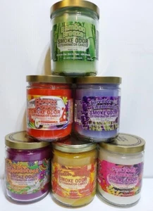 Smoke Odor Exterminator 13 oz Jar Bamboo Breeze, Assorted Set of (6) Candles. - Picture 1 of 8