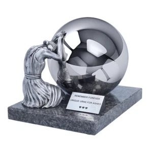Grief" Memorial Urn  with Mourning Woman – Artful Tribute to a Loved One - Foto 1 di 12