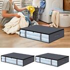 2Pcs Under Bed Storage Bags 40L Underbed Storage Containers With Reinforced