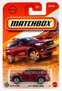 2025 Matchbox #54 2022 Infiniti QX80 COULIS RED | FSC - Picture 1 of 1