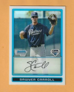 Sawyer Carroll 2009 Bowman refractor cromado/599 Kentucky Wildcats 3Q - Imagen 1 de 2