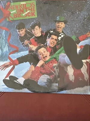 NEW KIDS ON THE BLOCK - MERRY, MERRY CHRISTMAS 1989 US 1st PRESS SEALED VINYL/LP - Image 1 of 4