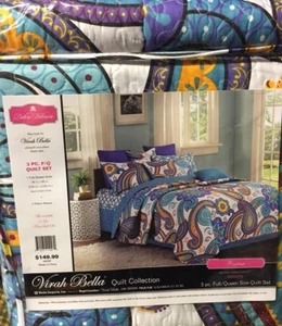 Virah Bella CONTESSA. Full/Queen Three Piece Quilt Set - Picture 1 of 2