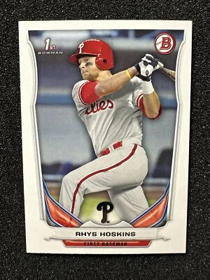 RHYS HOSKINS #DP122 2014 Bowman Draft Picks Paper Rookie/Prospect QTY - Image 1 of 2