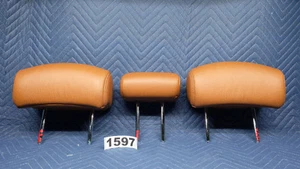 Infiniti FX 35 45 Headrest Second Row Rear Set Rust Leather 2003-2006 OEM 1597 - Picture 1 of 10