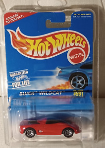 HOT WHEELS COLLECTOR # 597 CANDY APPLE RED BUICK WILDCAT W/ Protector Case.