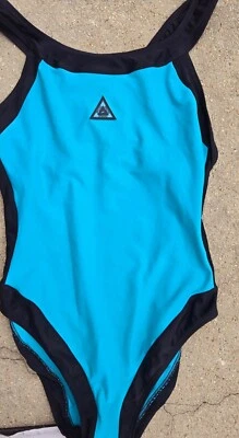 Vintage 80s Speedo Onepiece Racerback Bodysuit Swimsuit Size 12 - Image 1 of 4
