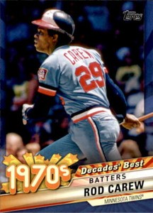 2020 Topps Series 2 ROD CAREW Decades' Best BLUE Parallel Twins #DB-44