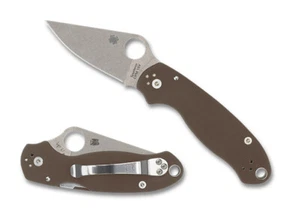 Spyderco Messer Para 3 Sprint Run C223GPBN15V braun G-10 CPM 15V Taschenmesser - Bild 1 von 1