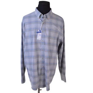 NEW Southern Tide Coastal Passage Mens Shirt XXL Seagull Grey Check $125 - Picture 1 of 9