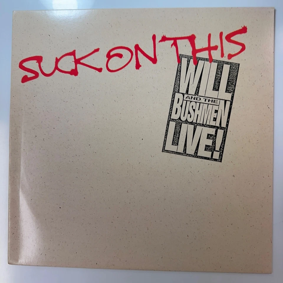 Suck On This  Vinyl Record LP Album Will And The Bushmen Live EP Promo - Image 1 of 4