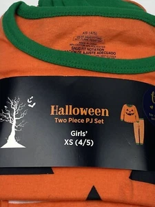 Halloween Girl's Two-Piece Pajama Set Long Sleeve Top & Pants Size XS (4-5) NEW - Picture 1 of 4