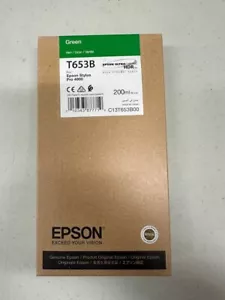 ORIGINAL EPSON T653B GRÜN ULTRACHROME HDR TINTE STYLUS PRO 4900 200ml Ablaufdatum 19.10.20 - Bild 1 von 2