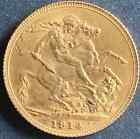1914 Gold Sovereign Coin