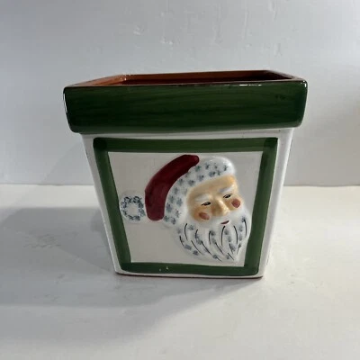 ВИНТАЖНАЯ коробка для рассады SANTA CLAUS FROSTY THE SNOWMAN 7 дюймов x 7 дюймов - Изображение 1 из 4