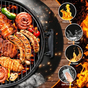 outdoor Under Grill Mat 20"BBQ Grilling Pad Floor Mat Absorbent Oil Pad Reusable - Picture 1 of 17