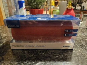 Insignia NS-SPBTWAVE2-BL Wave 2 Portable Bluetooth Speaker - Red - NIB - Picture 1 of 4