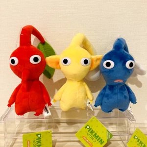 New Pikmin Stuffed Toy Yellow & Blue & Red Pikmin 3 Pcs Set Plush Nintendo Game - Picture 1 of 20